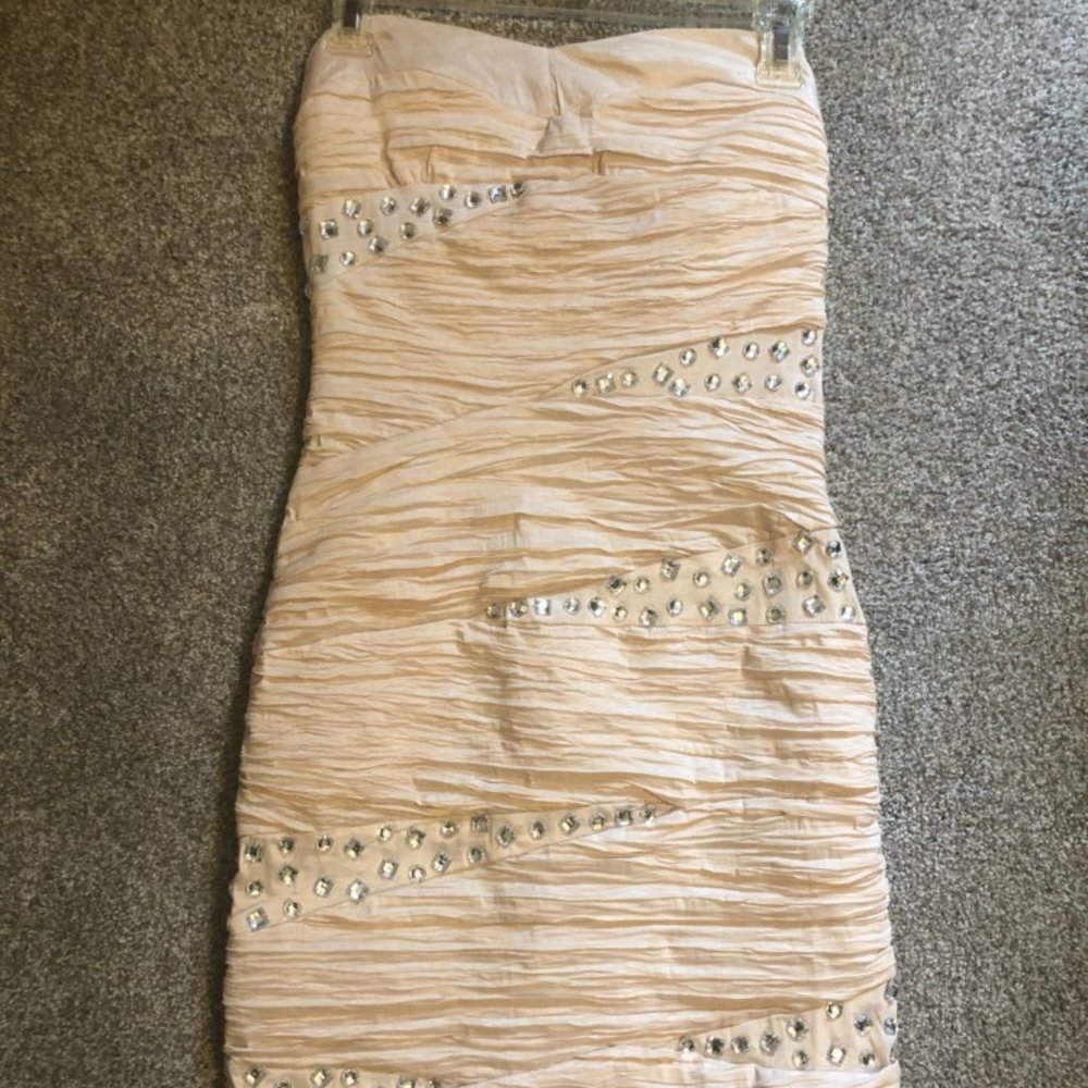 Arden B. Light Pink Formal Mini Dress (M)